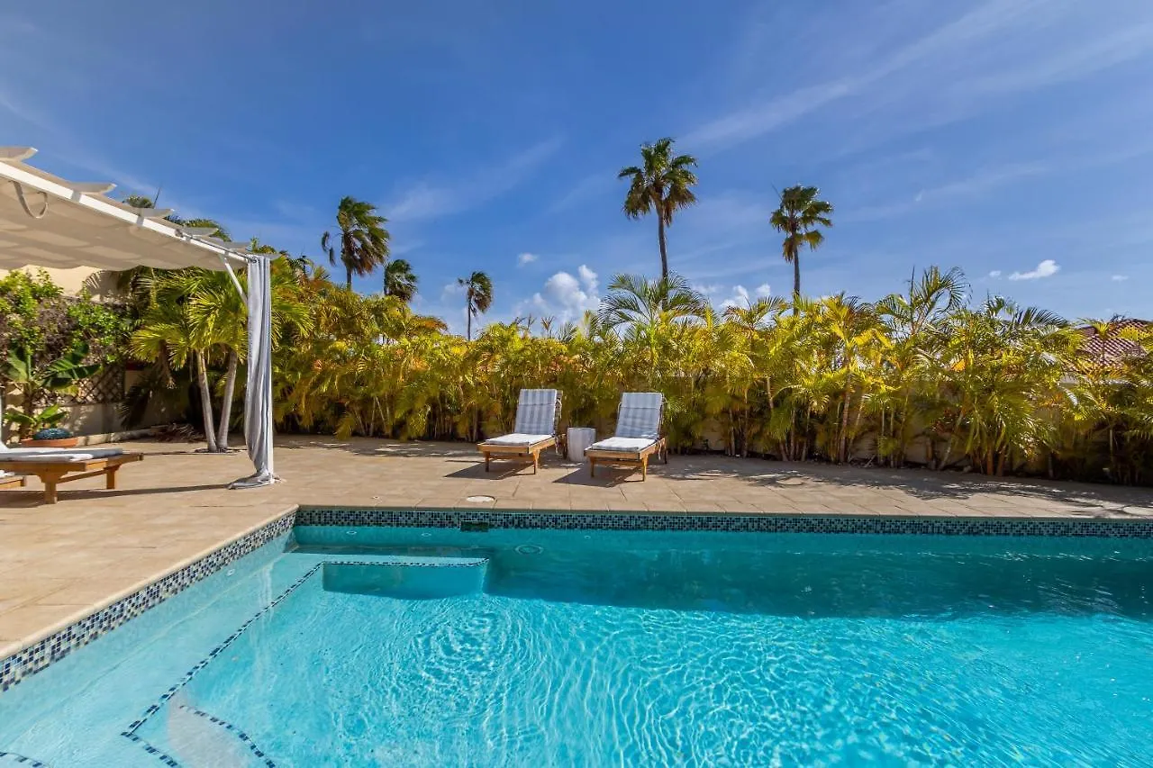 Luxury Pool Villa With View Cabana Bbq 3Minbeach In Tierra Del Sol Malmok Dom wakacyjny